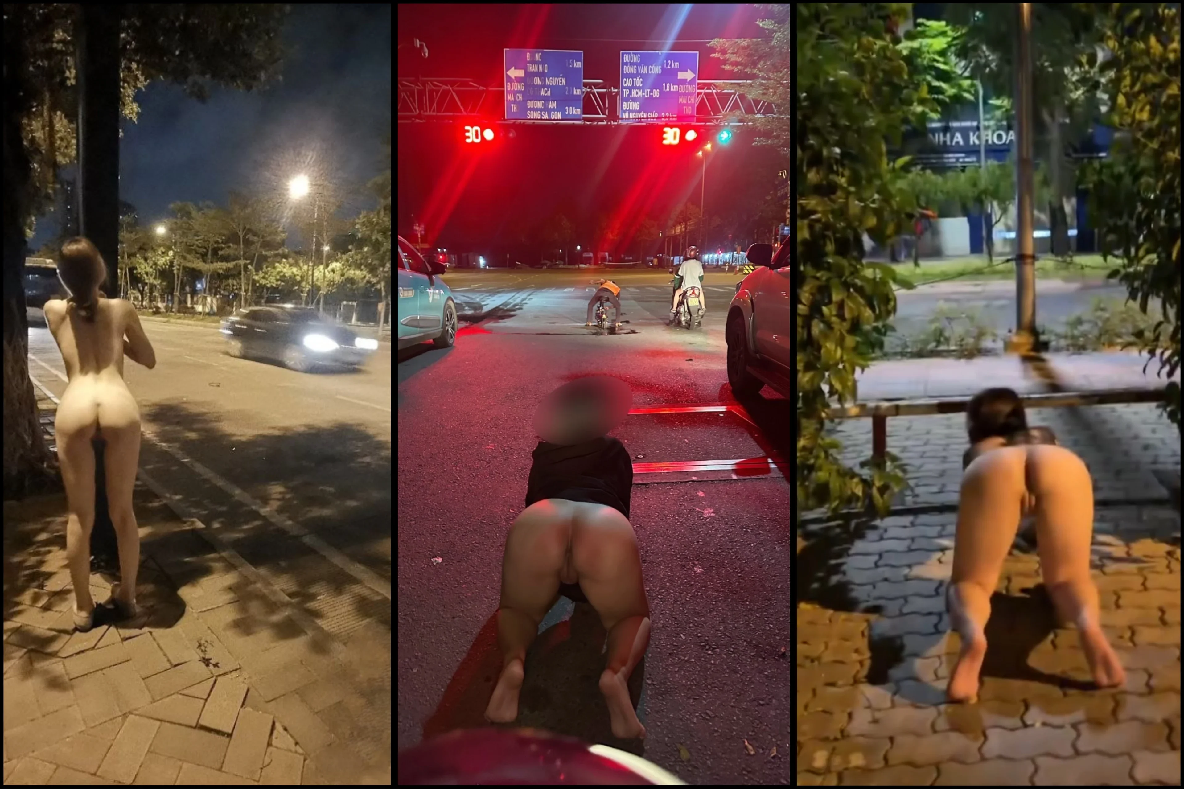 [Hot] Múi mít siêu dâm public cực bạo trần truồng giữa lòng SG đông xe qua lại