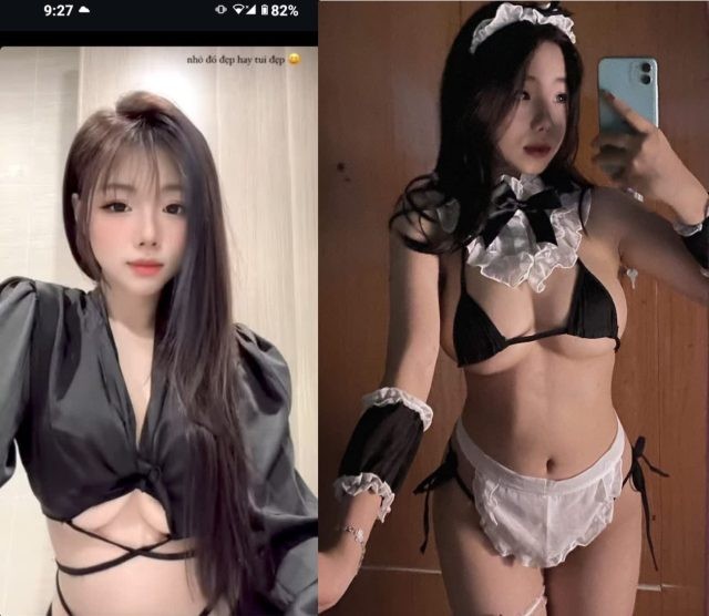 Video sex gái xinh mặc lọt khe dâm loạn